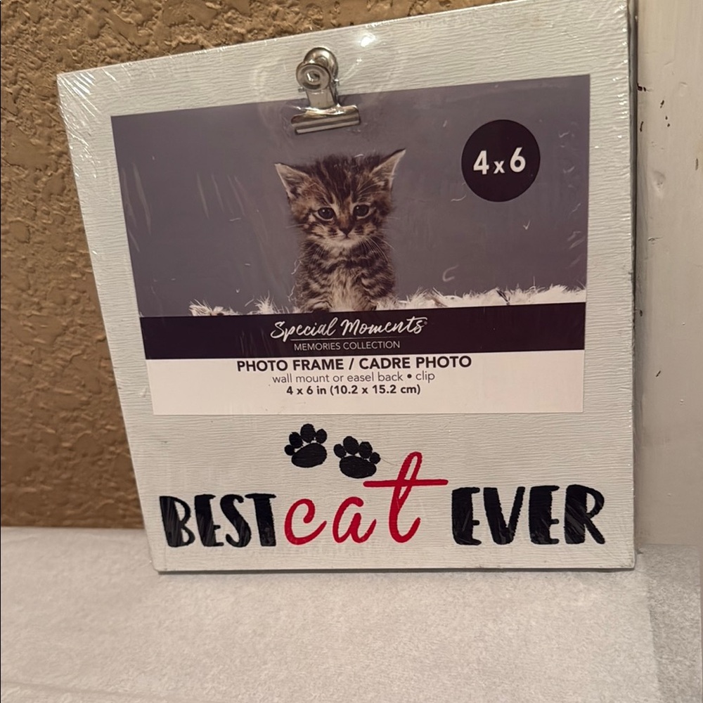 NWT Special Moments Memories Collection Best Cat Ever Picture Frame.